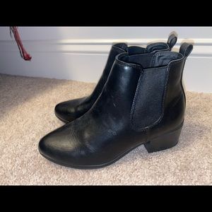 Pointed ankle booties